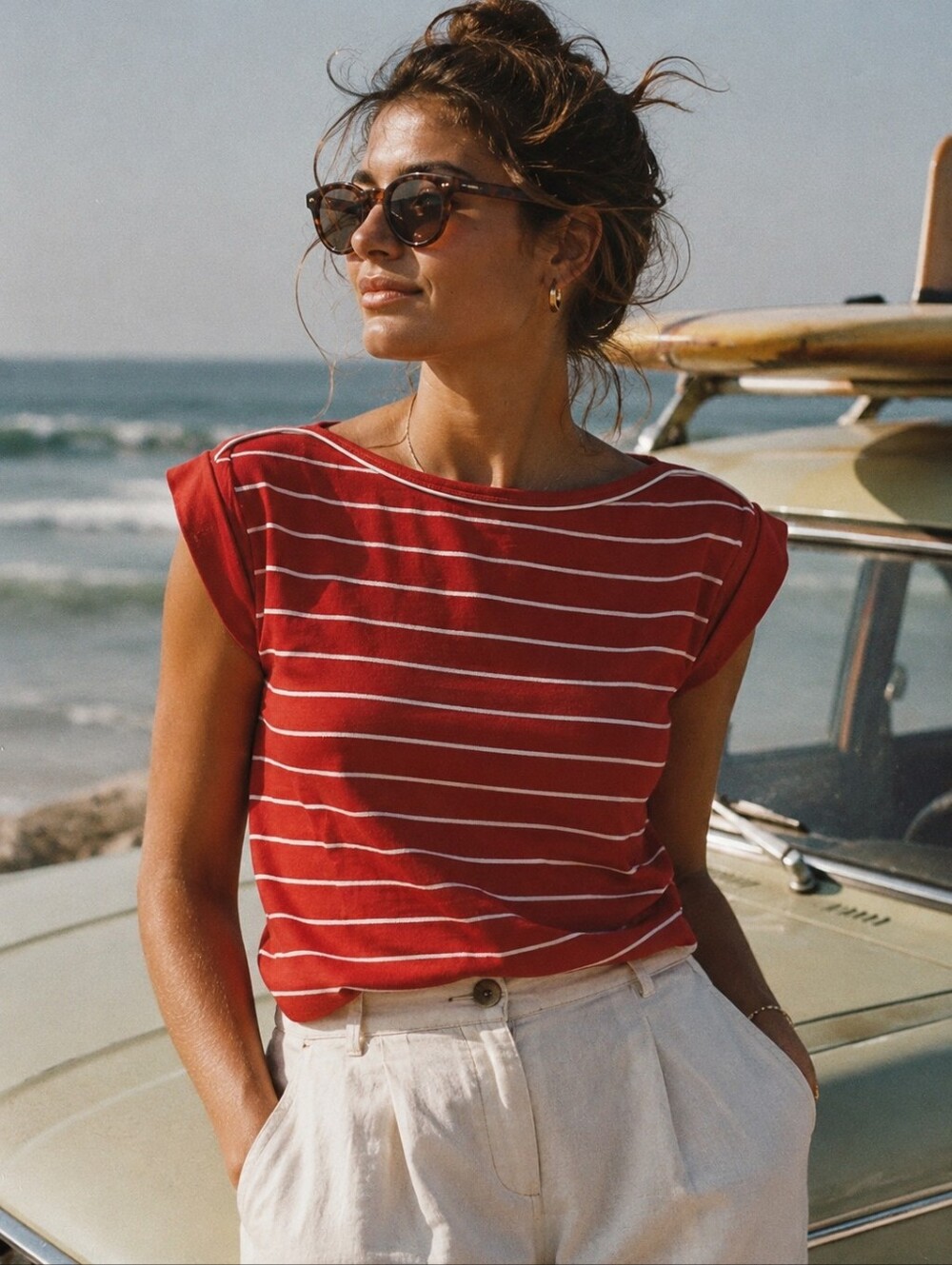 V I N T A G E:: Catch One Nautical Ted Striped Blouse